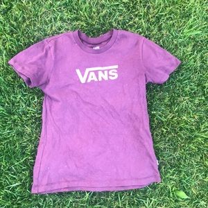Vans dark purple/red tee shirt 🌸